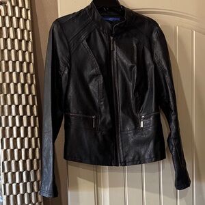 Women's Black faux Leather Jacket